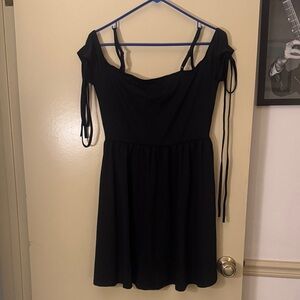 Elegant Black Off-Shoulder Dress